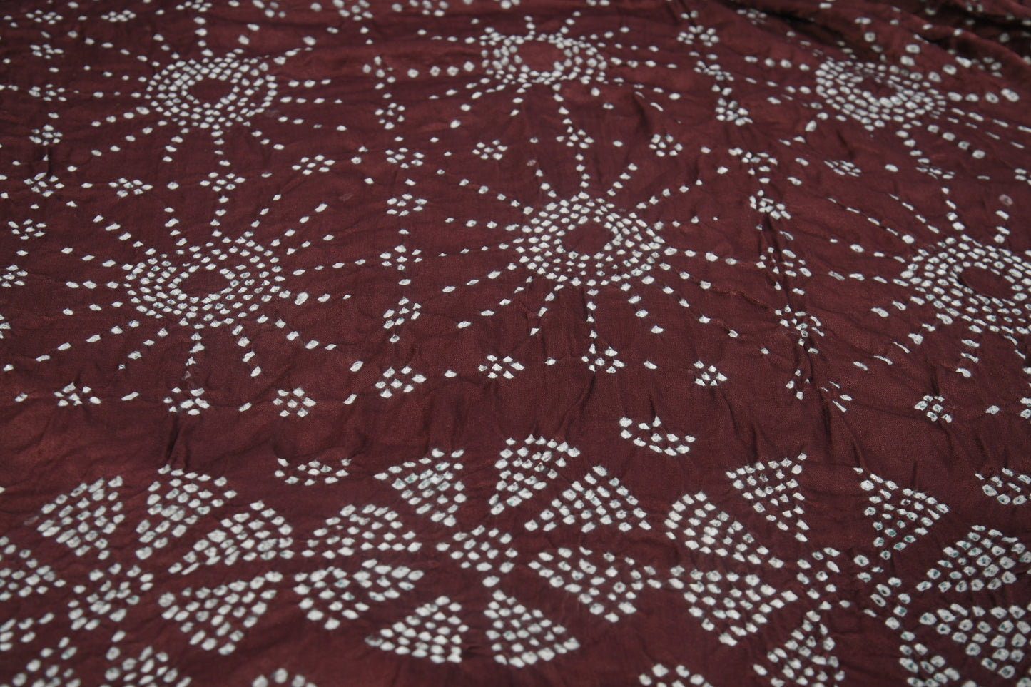 Chocolate Brown rai bandhej Dupatta