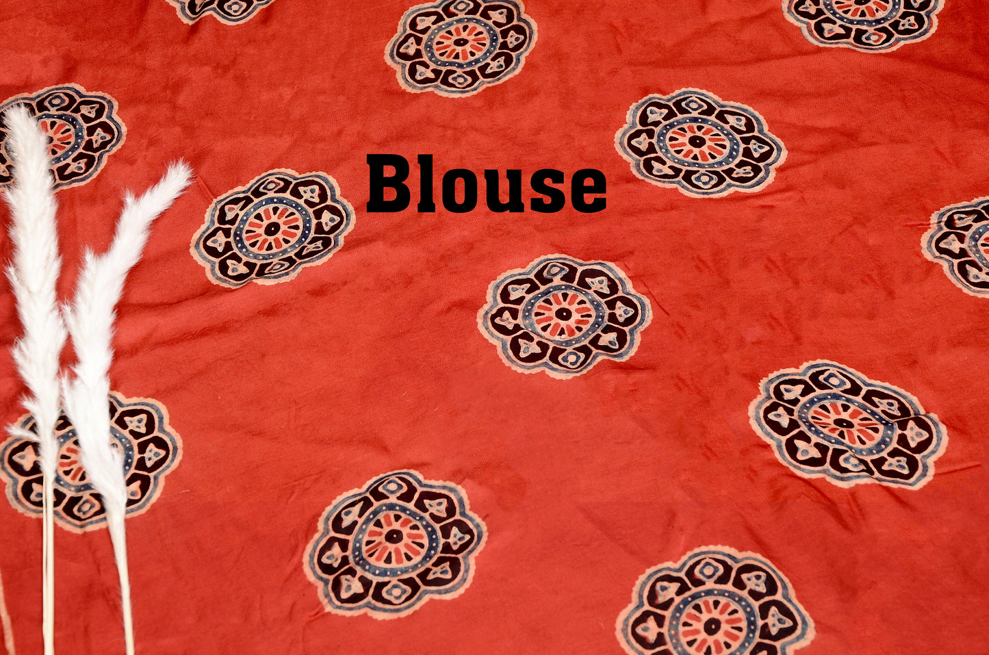 Nomadic beauty Marun and Black Ajarakh block print saree