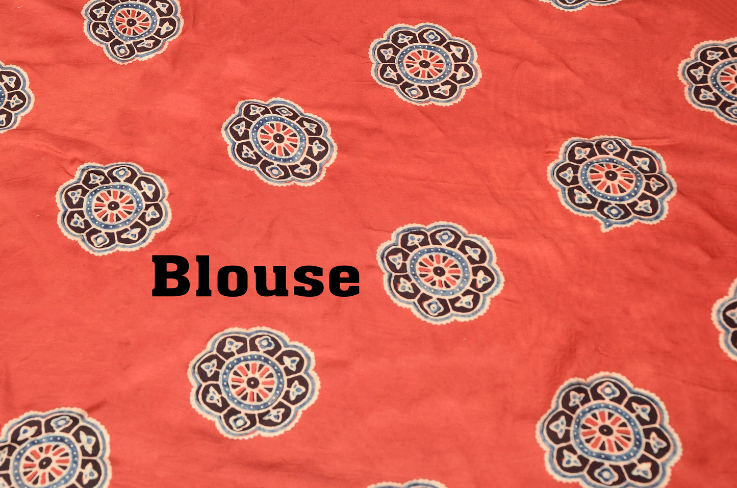 Nomadic beauty Marun Ajarakh block print saree