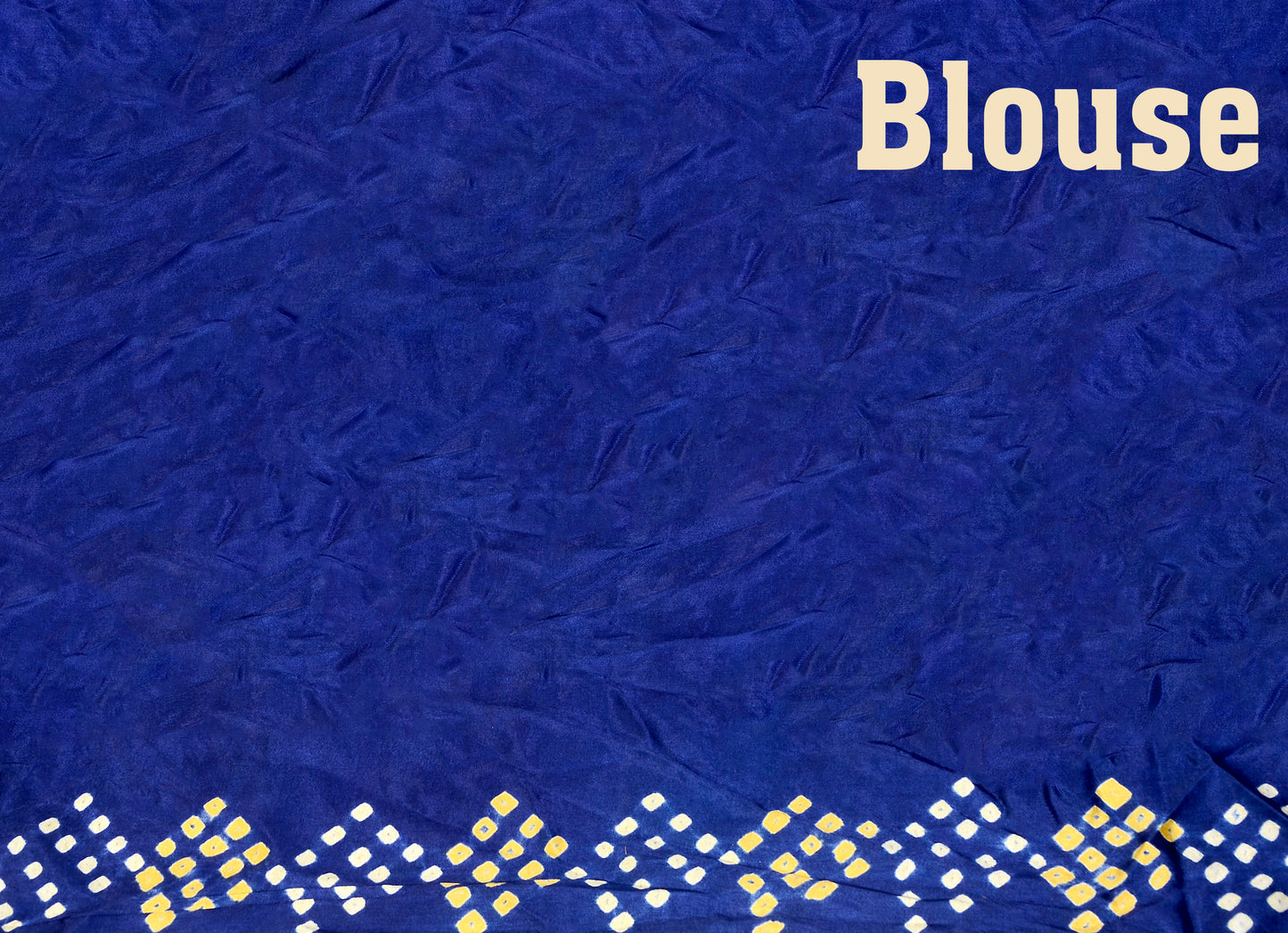 Neel Viraasat – Blue Modal Silk Bandhani Saree with Japan Zari
