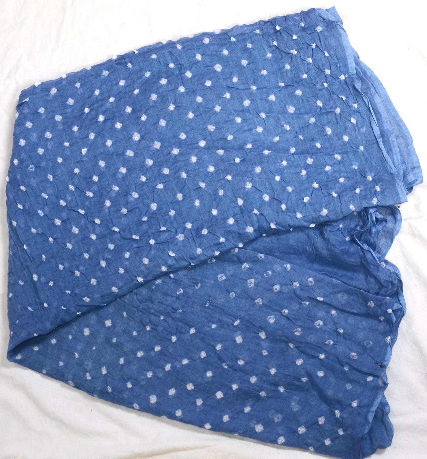 Sky Blue Mal Cotton Bandhani Dupatta