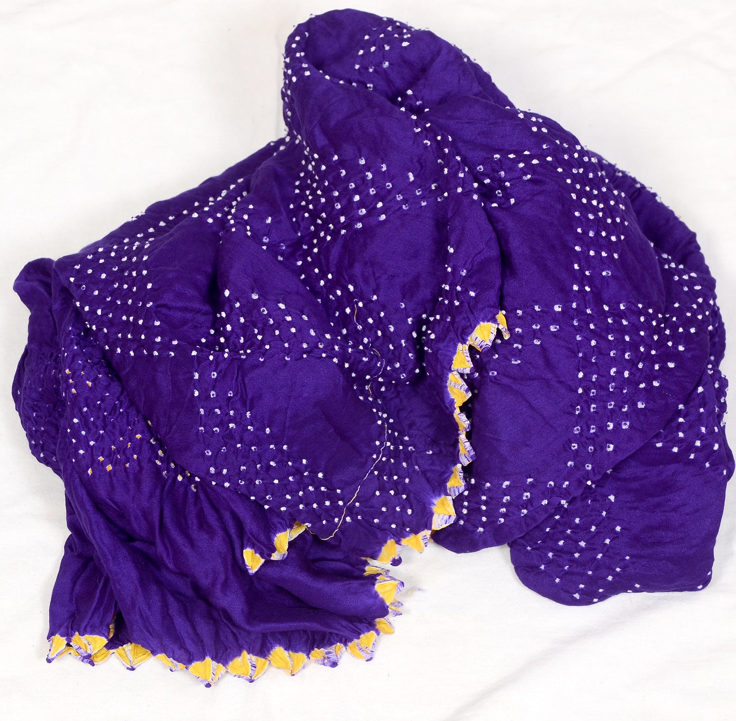 Blue Multi Colour Rai Bandhej Dupatta