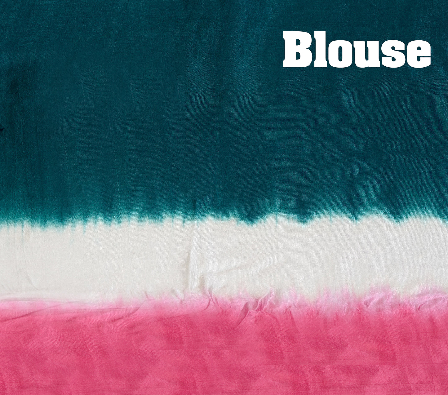 Whispering Motifs Rani Pink and Green Modal Silk saree