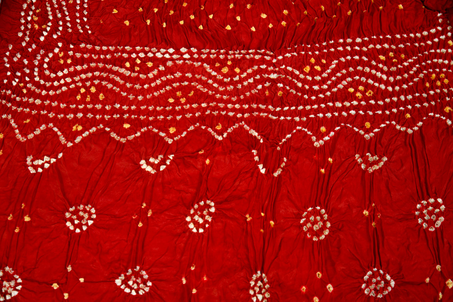 Chaandrakha pattern red modal silk dupatta