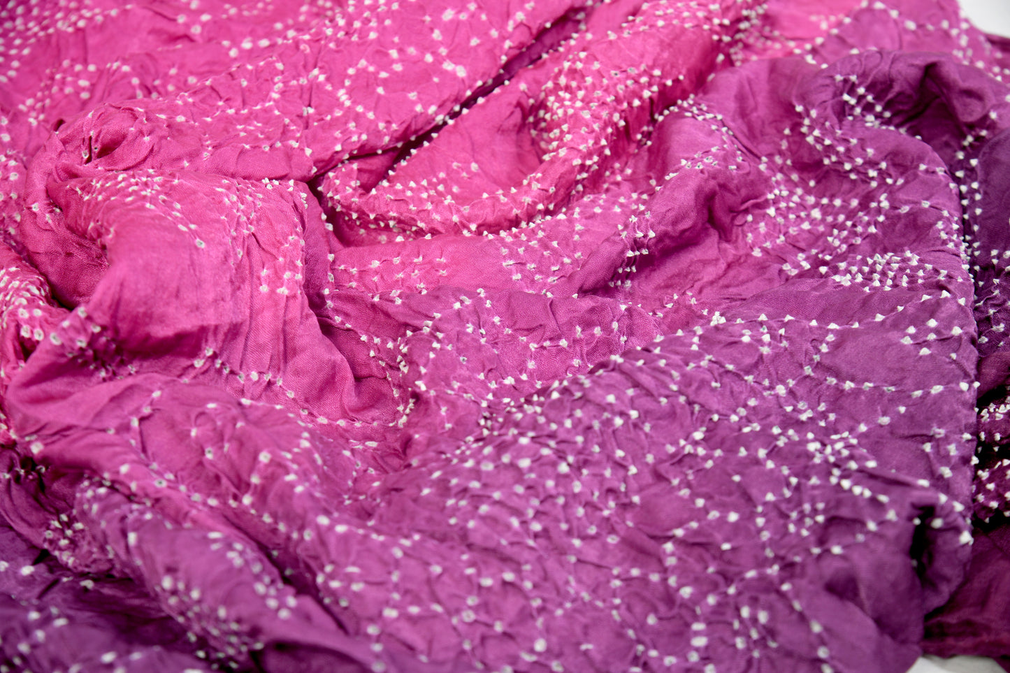 Rani and Purple rai bandhej dupatta