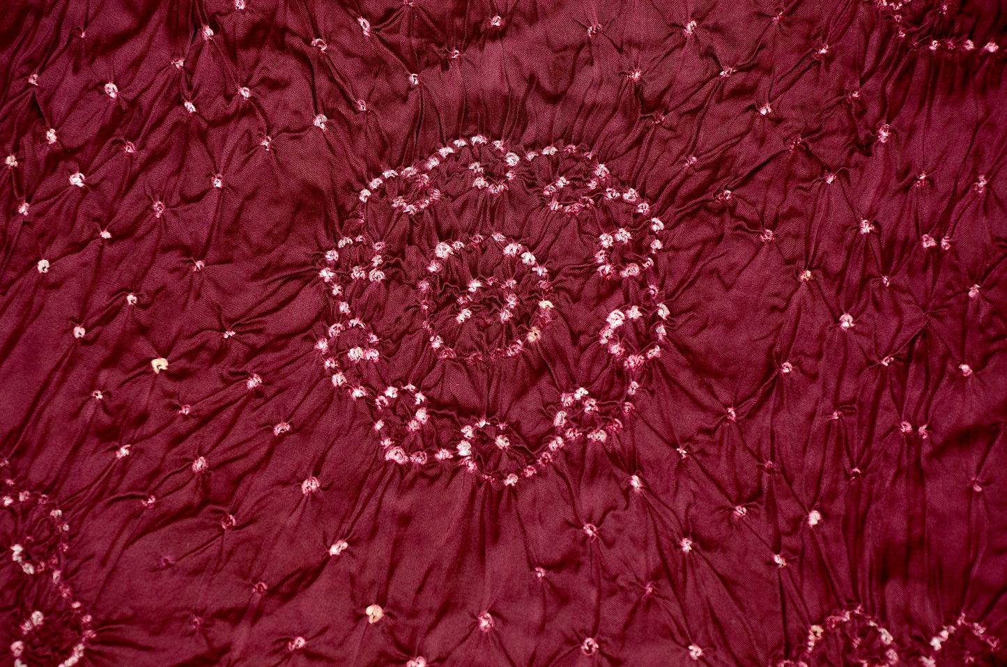 "Wine Whispers: Cloud Tie-Dye Modal Silk Bandhani Dupatta"