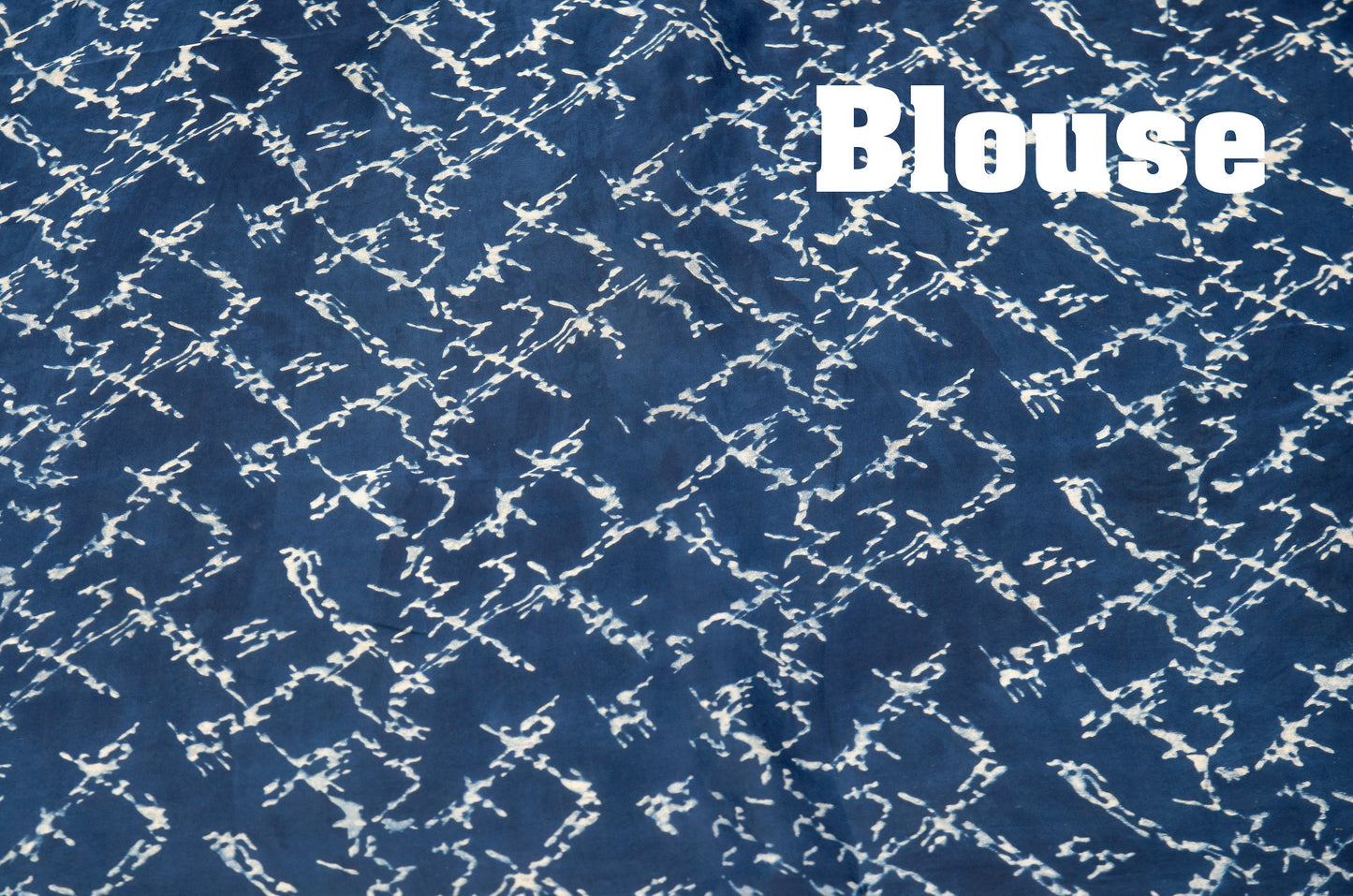 "Indigo Dusk – Handcrafted Ajrakh Saree in Modal Elegance"