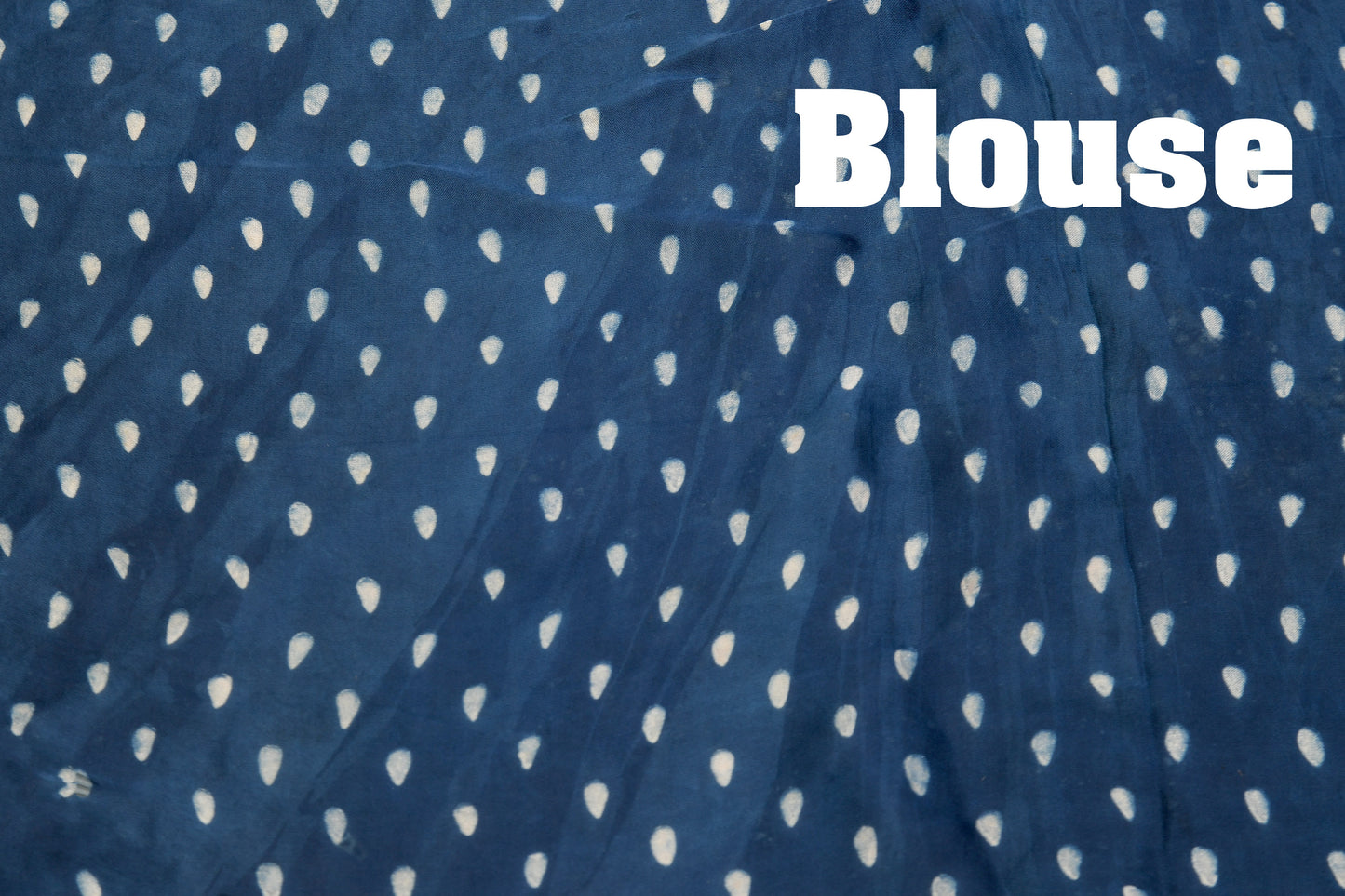 Elegant Indigo Modal Silk Saree – Handcrafted Ajrakh Block Print