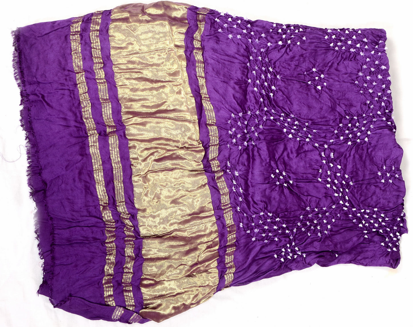 Star Pattern Purple Modal Silk Dupatta