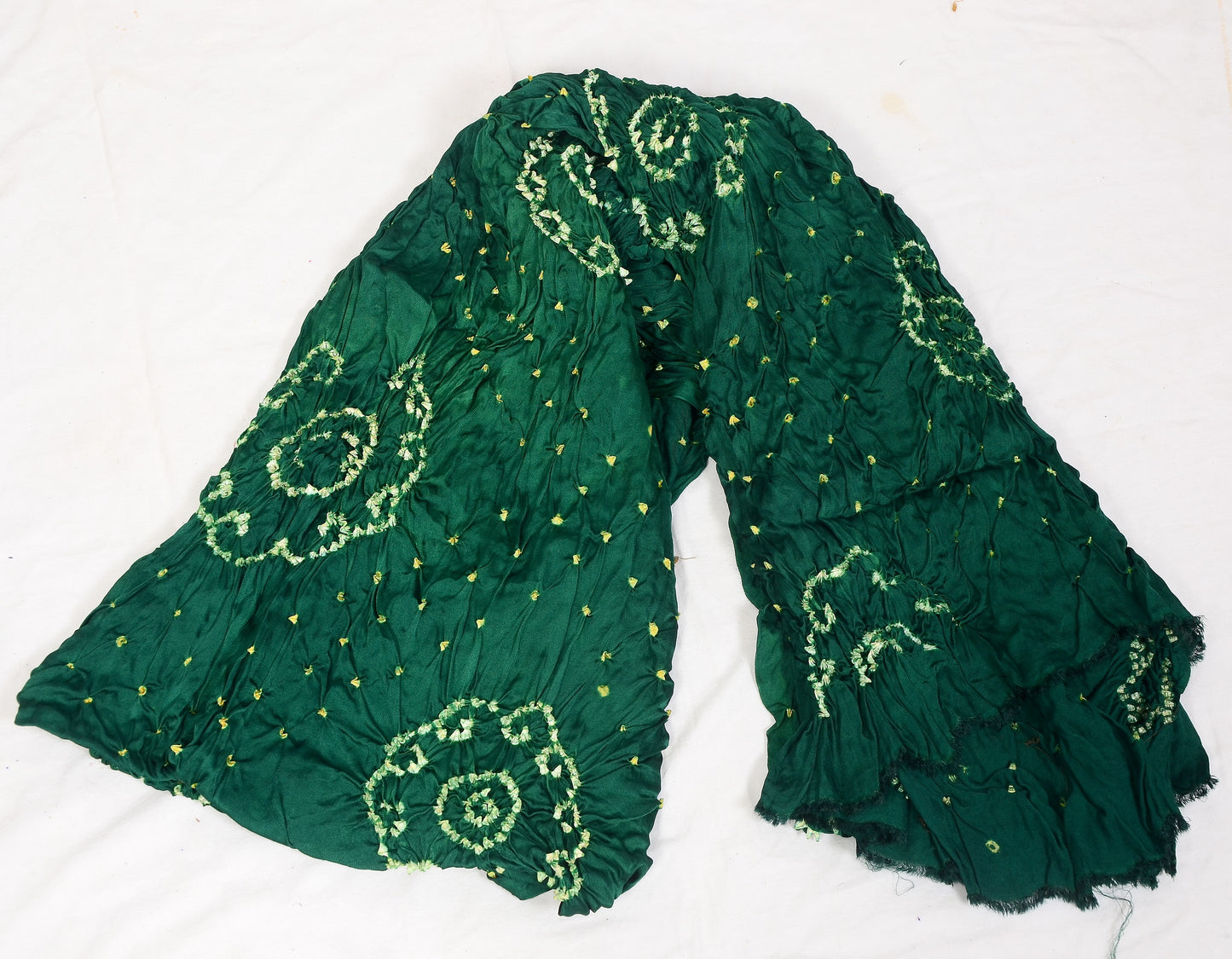 Cloud Pattern Green Modal Dupatta