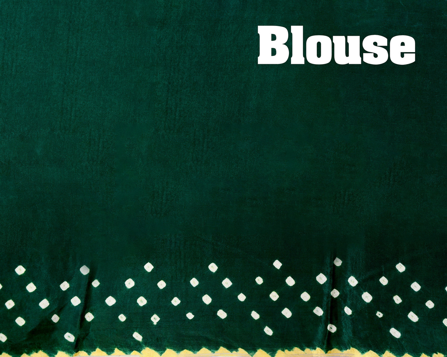Rama green dani saree with edges