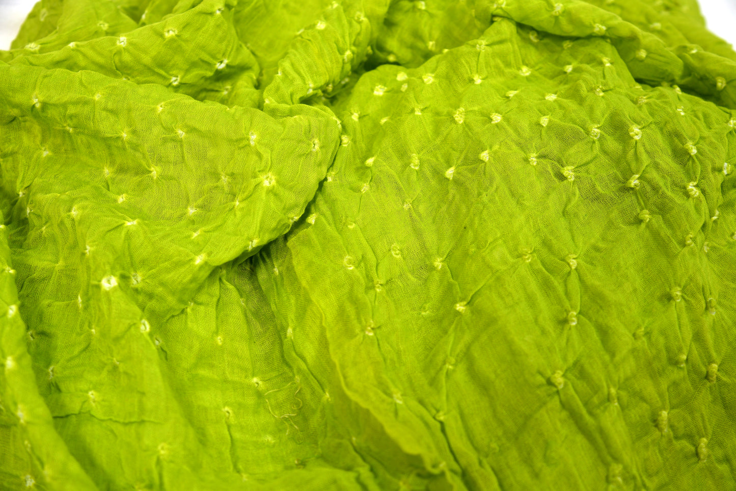 Parrot Mal Cotton Bandhani Dupatta