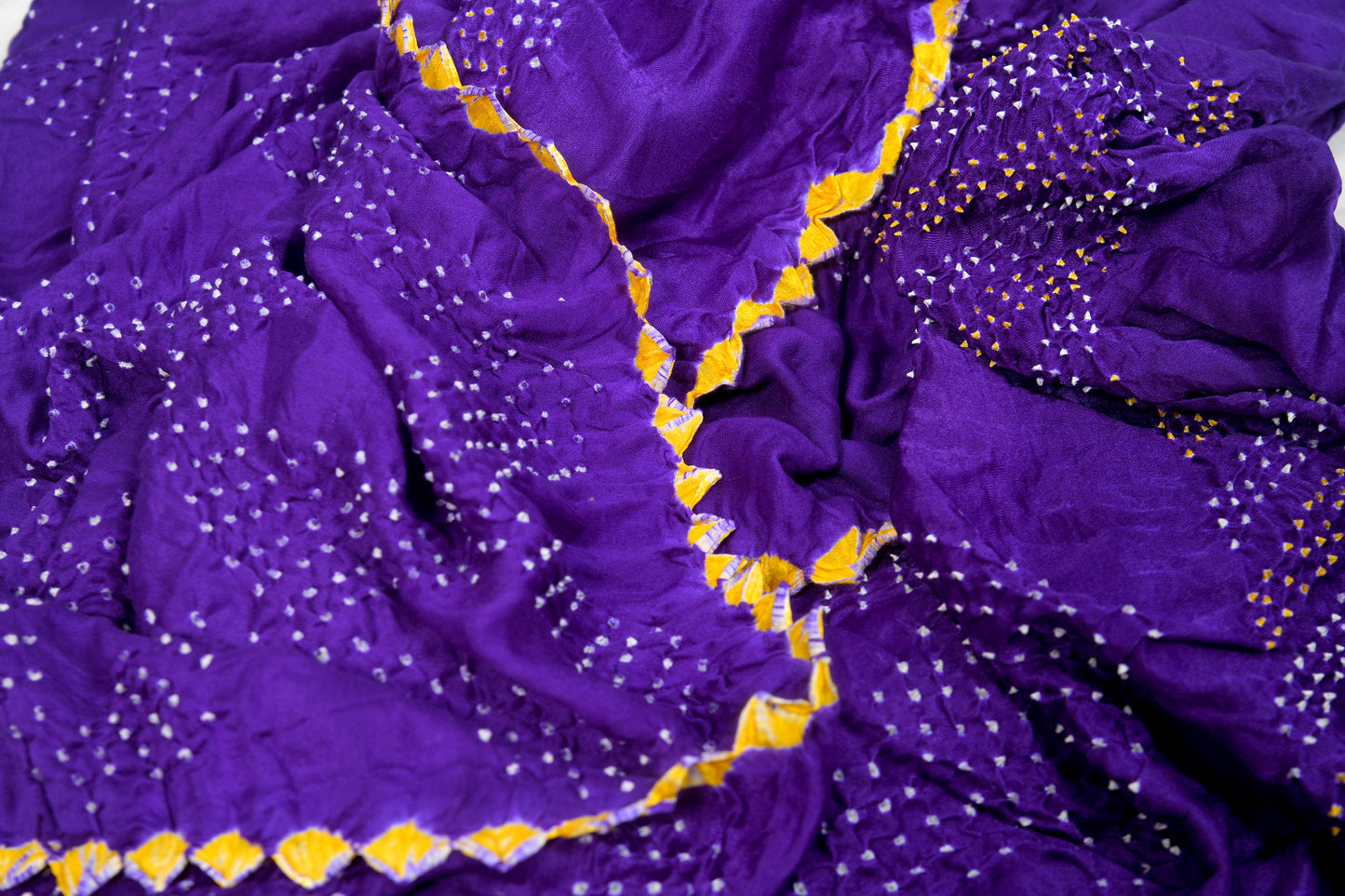 Blue Multi Colour Rai Bandhej Dupatta