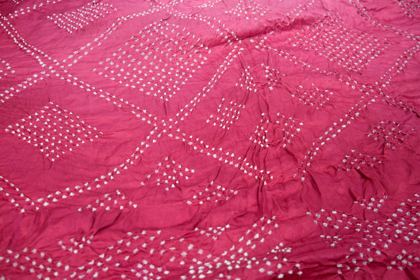 Dark and Light Pink Rai Bandhej Dupatta