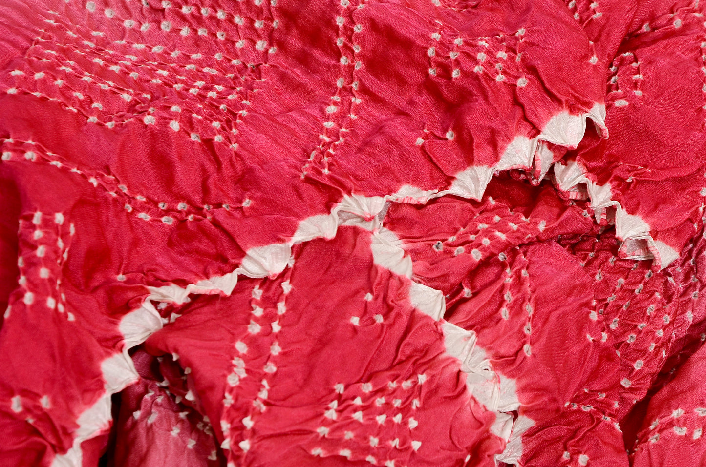 shaded pink peach rai bandhej dupatta