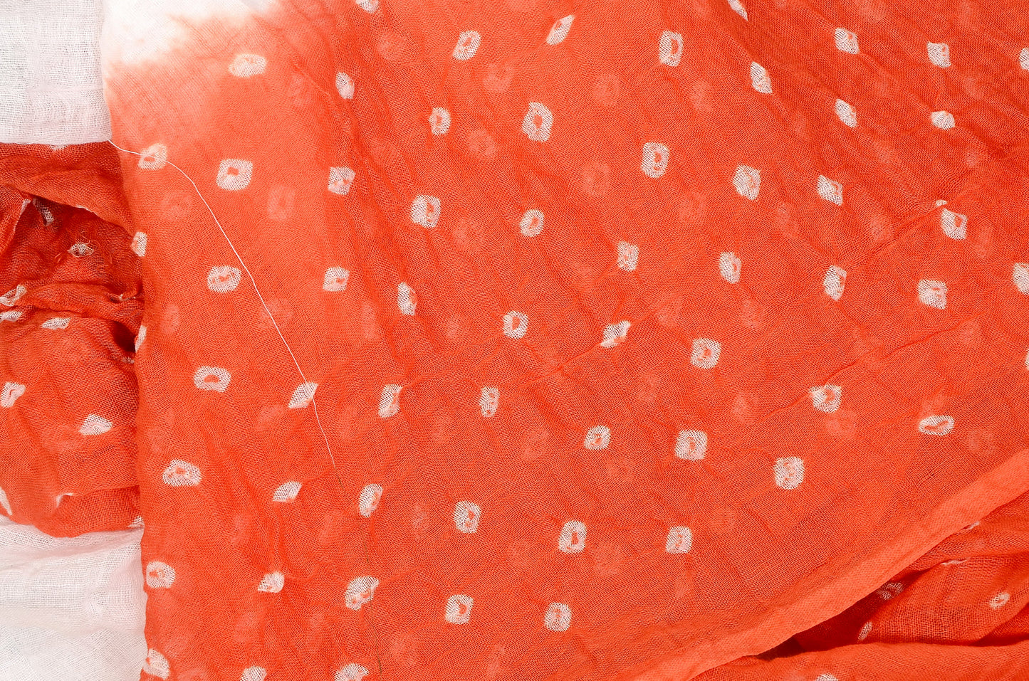Tricolor Mal Cotton Bandhani Dupatta – Handcrafted Elegance