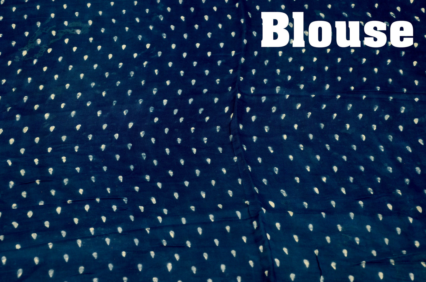 "Indigo Whispers – A Tale in Ajrakh on Modal Silk"