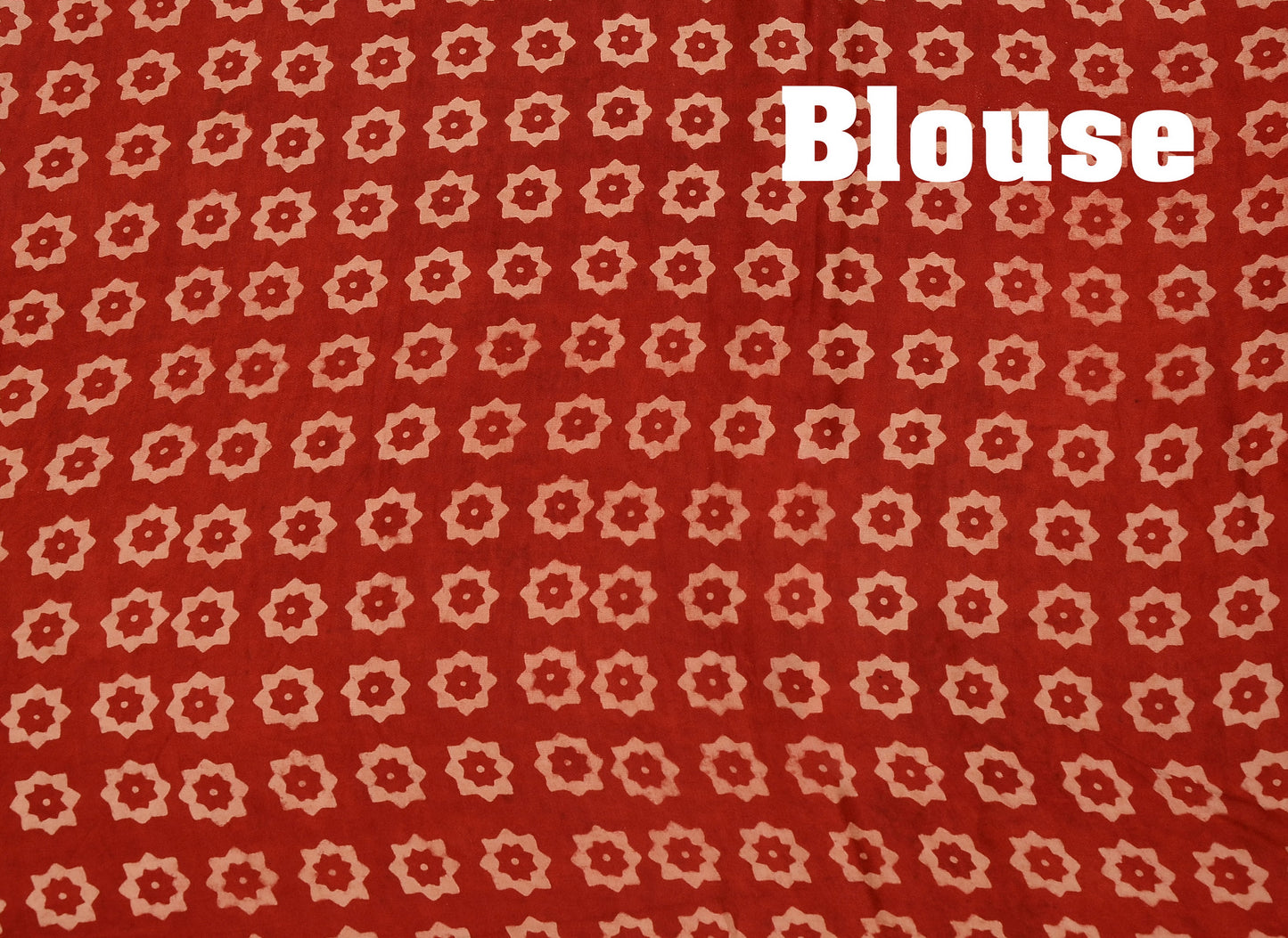 "Maroon Majesty – Ajrakh Hand Block Print Saree in Modal Silk"