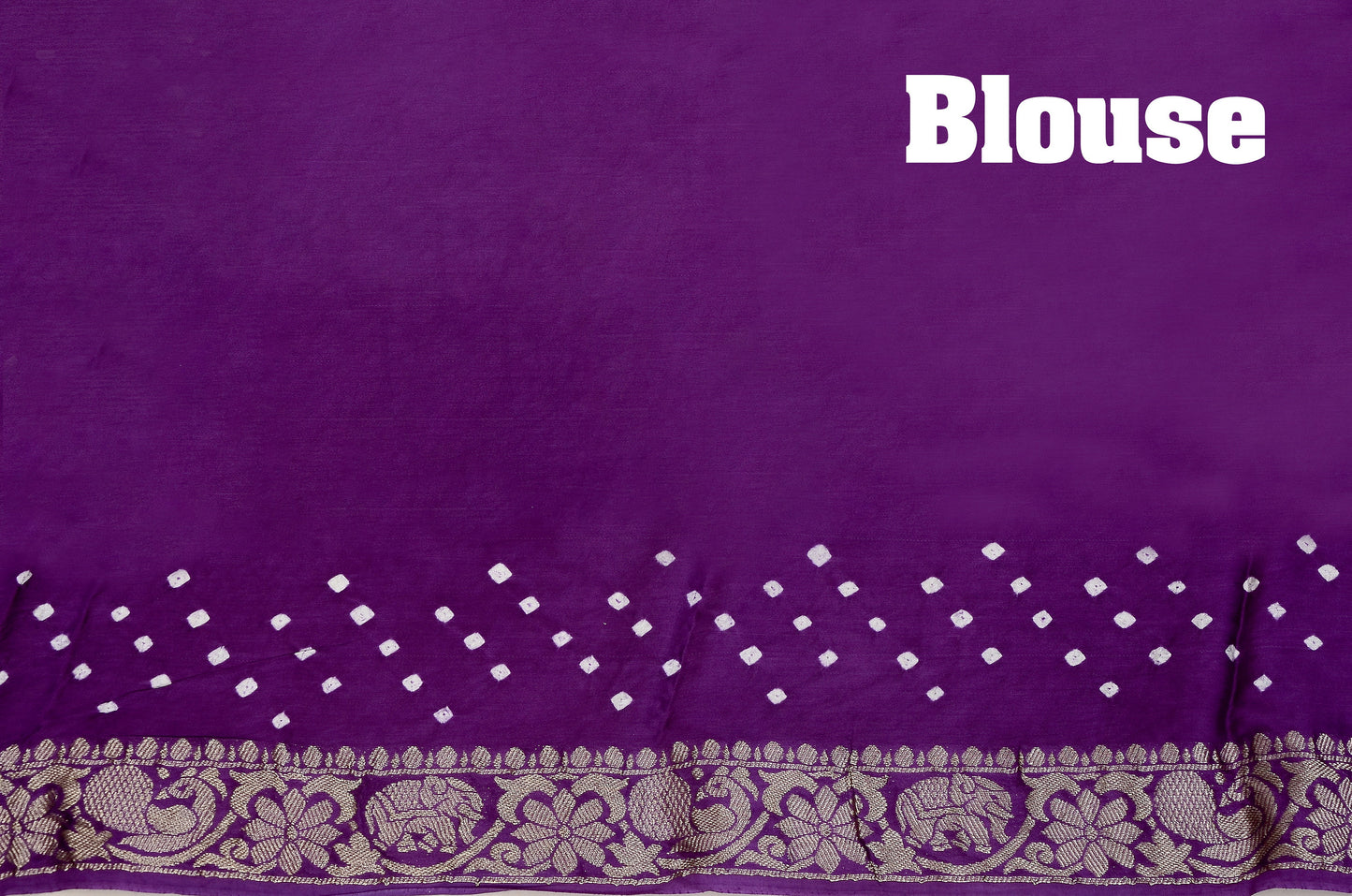 "Purple Viscose Bandhani Saree with Nakshi Pallu & Fancy Border – Royal Elegance"
