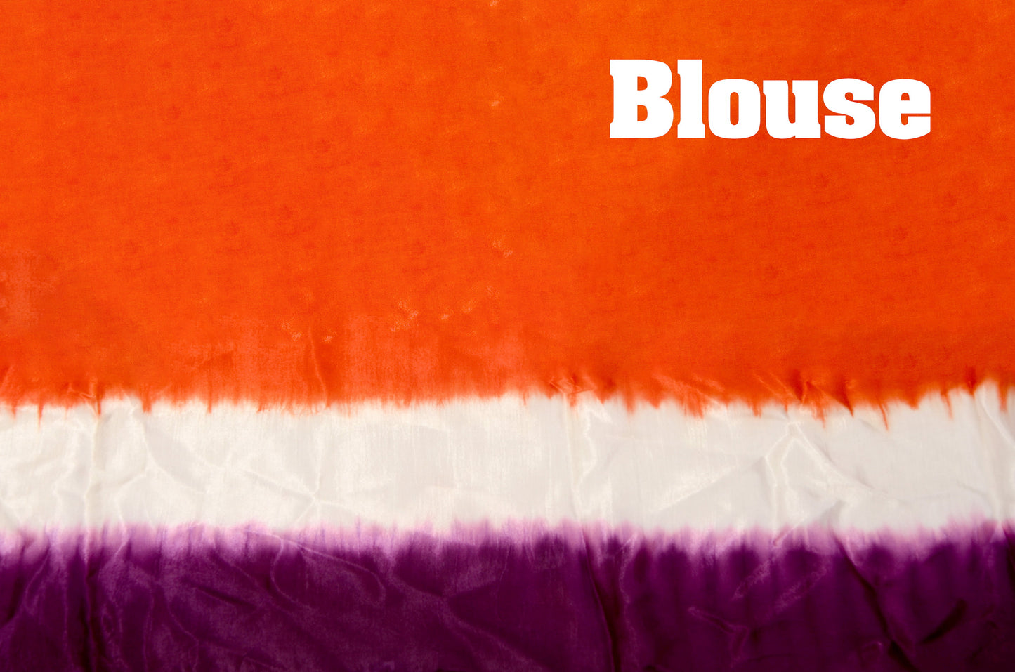Woven Poetry Purple and Orange modal saree
