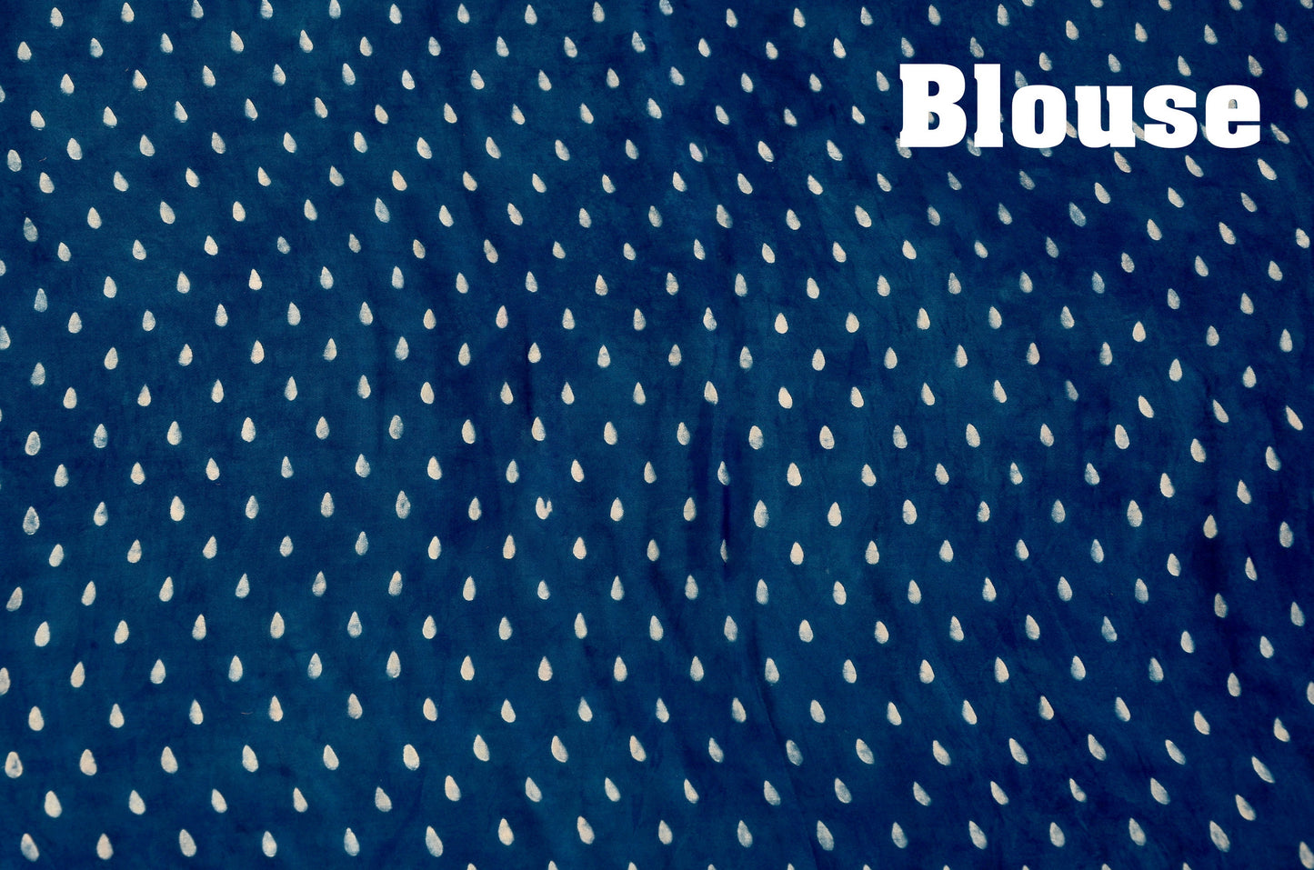 "Ocean Bloom – Blue Ajrakh Hand Block Print Saree in Modal Silk"