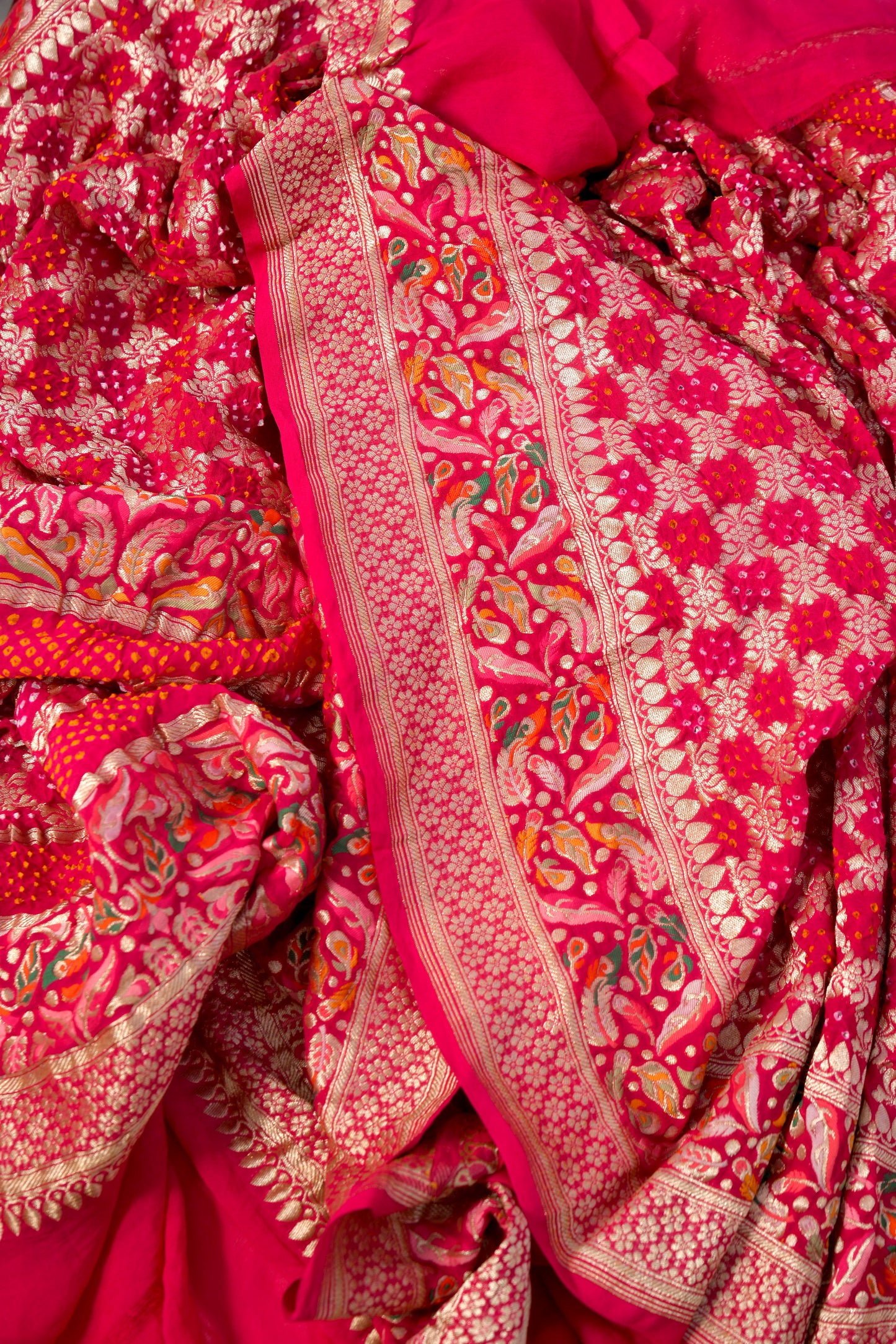 Banarasi pink upada dupatta