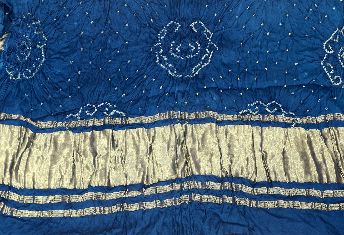 Cloud Pattern Indigo Modal Dupatta