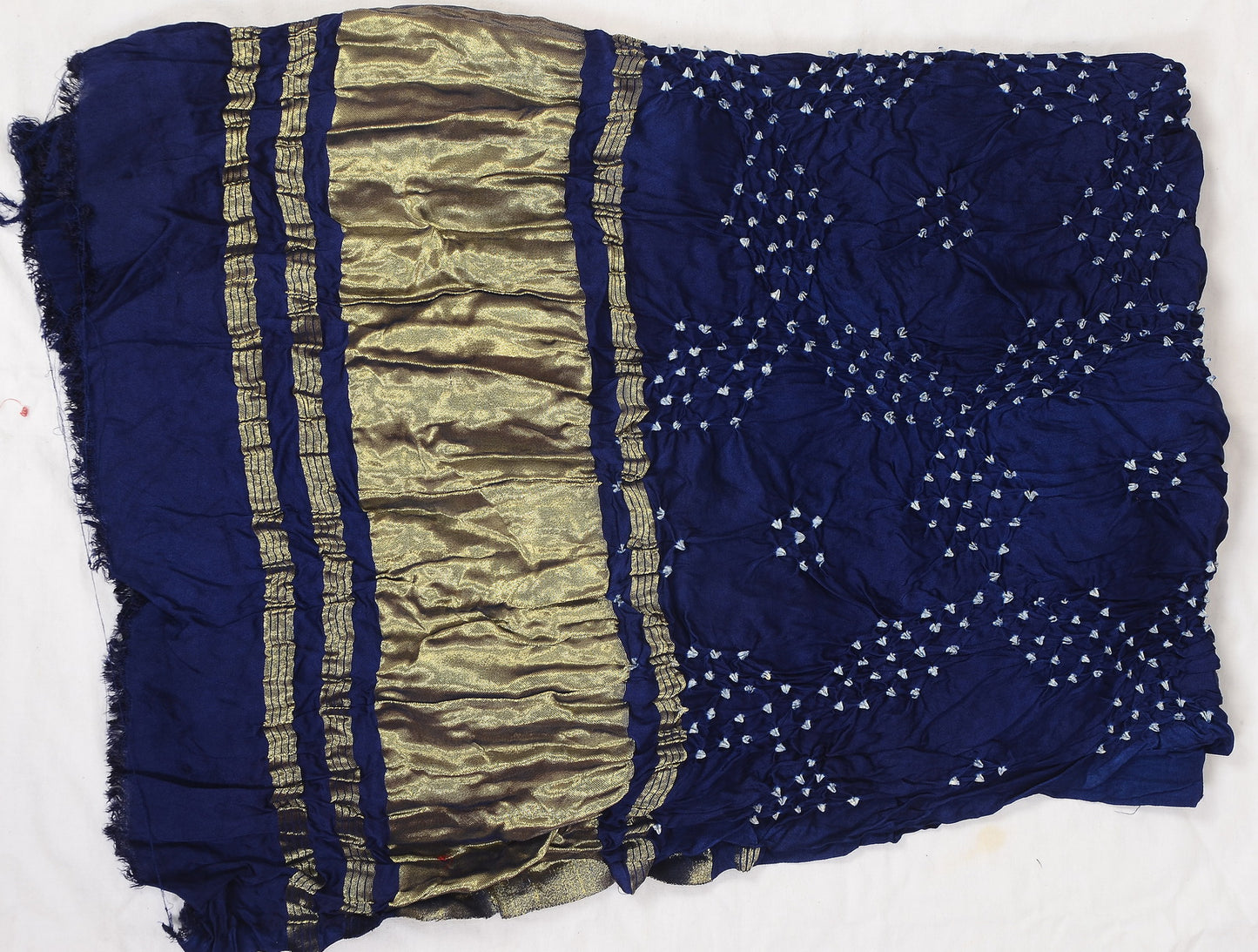 Star Pattern Blue Modal Silk Dupatta