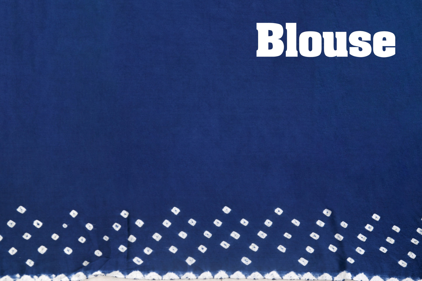 Serene Drape Royal blue bandhani saree