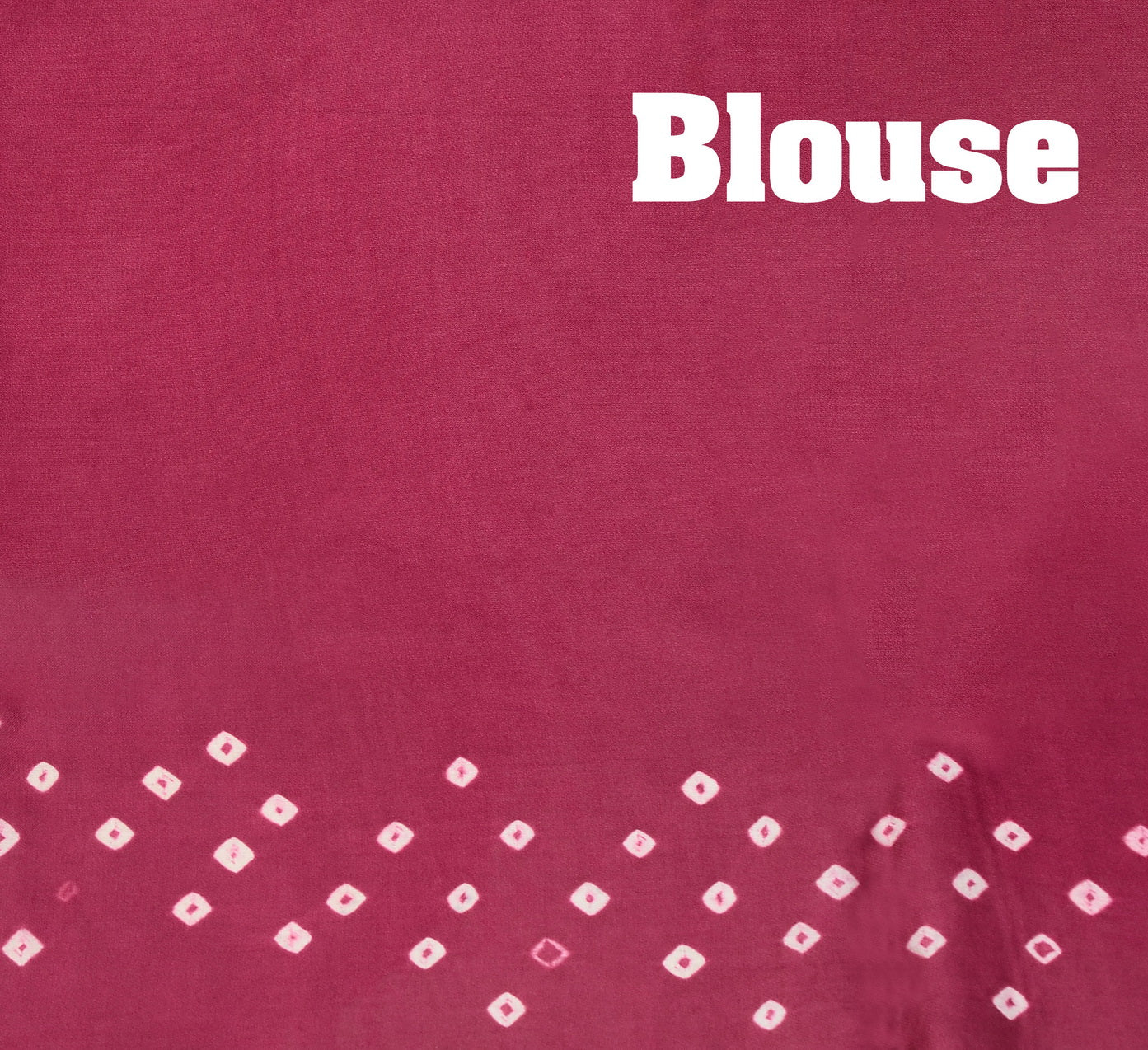 Magenta dani saree with edges