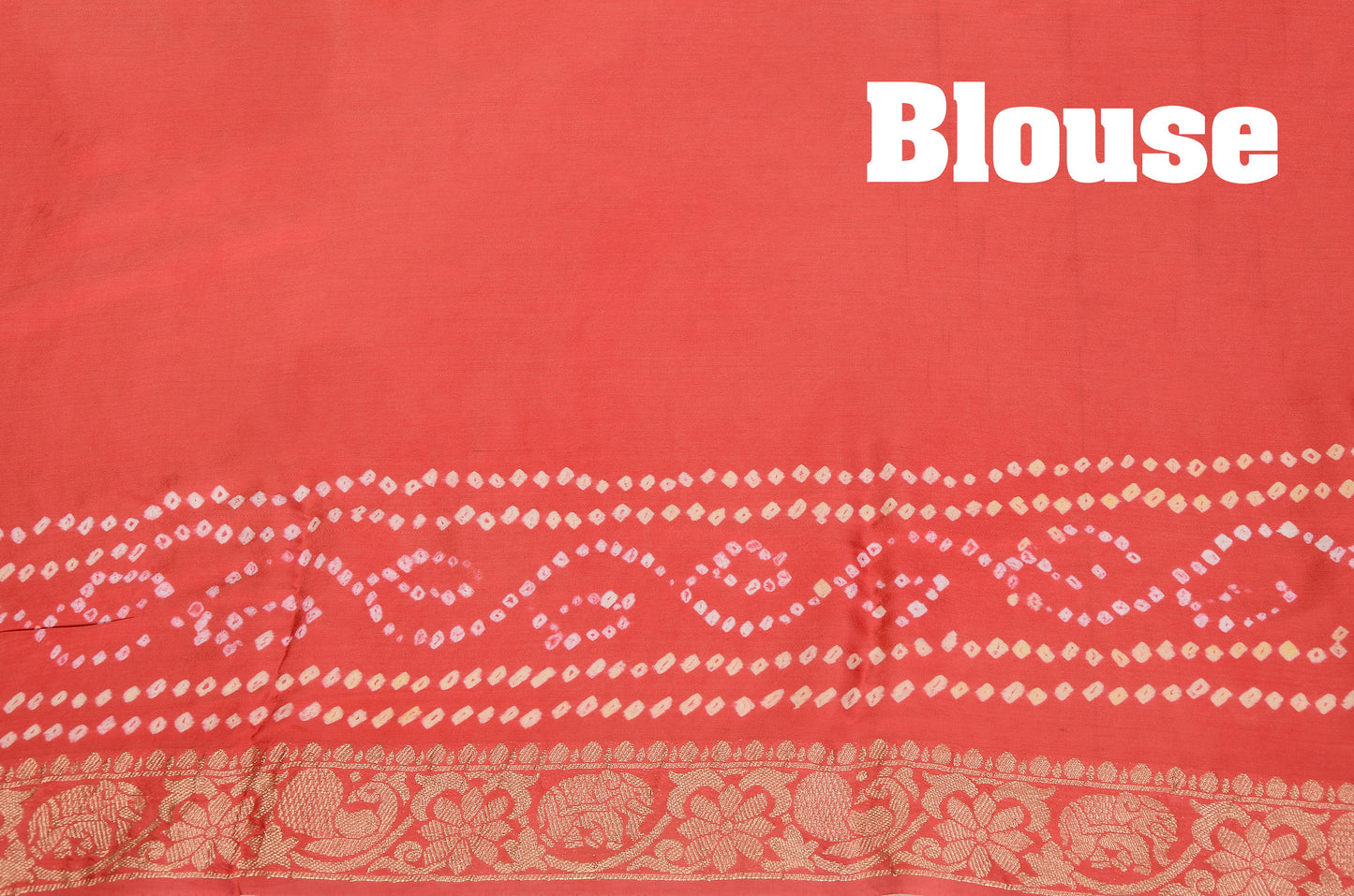 Pink Viscose Bandhani Saree with Japan Zari Work